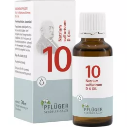 BIOCHEMIE Pflüger 10 Natrium sulfuricum D 6 Tropf., 30 ml