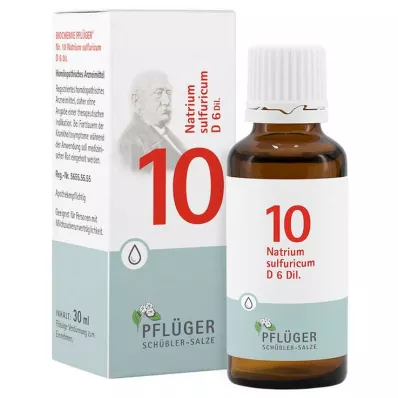 BIOCHEMIE Pflüger 10 Natrium sulfuricum D 6 Tropf., 30 ml