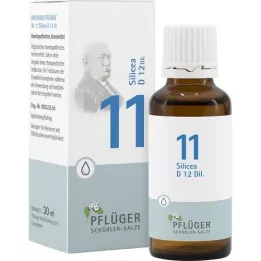 BIOCHEMIE Pflüger 11 Silicea D 12 Tropfen, 30 ml