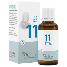 BIOCHEMIE Pflüger 11 Silicea D 12 Tropfen, 30 ml