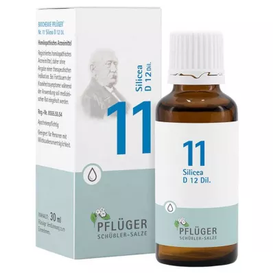 BIOCHEMIE Pflüger 11 Silicea D 12 Tropfen, 30 ml
