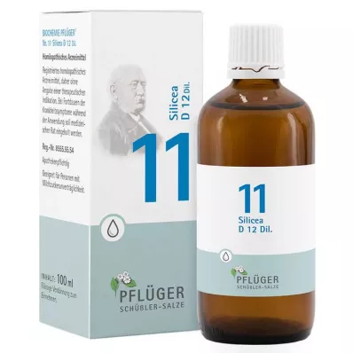 BIOCHEMIE Pflüger 11 Silicea D 12 Tropfen, 100 ml