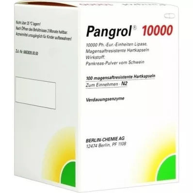 PANGROL 10.000 Hartkps.m.magensaftr.überz.Pell., 100 St