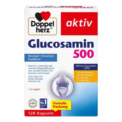 DOPPELHERZ Glucosamin 500 Kapseln, 120 St