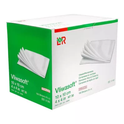 VLIWASOFT Vlieskompressen 10x10 cm steril 4l., 150 St VLIWASOFT Vlieskompressen 10x10 cm steril 4l., 150 St