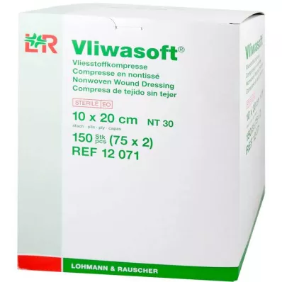 VLIWASOFT Vlieskompressen 10x20 cm steril 4l., 150 St
