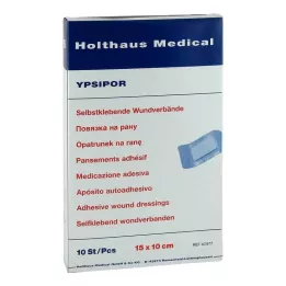 WUNDVERBAND Ypsipor steril 10x15 cm, 10 St