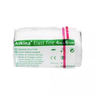 ASKINA Elast Fine Binde 6 cmx4 m cellophaniert, 1 St