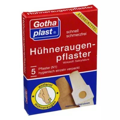 GOTHAPLAST Cornmed Hühneraugenpflaster 2x6 cm, 5 St