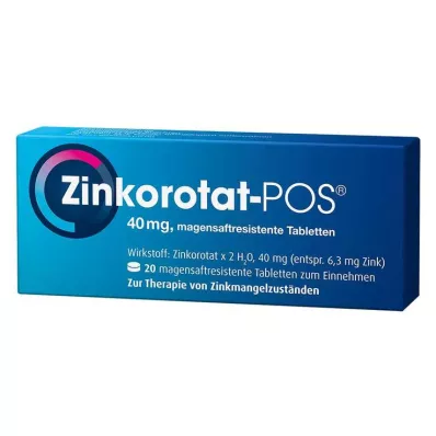 ZINKOROTAT POS magensaftresistente Tabletten, 20 St