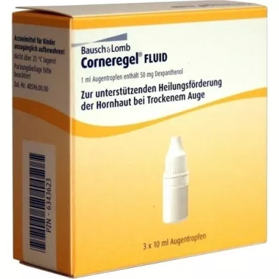 CORNEREGEL Fluid Augentropfen, 3X10 ml