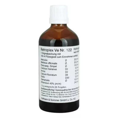 RETROPLEX VE Nr.122 Tropfen, 100 ml RETROPLEX VE Nr.122 Tropfen, 100 ml