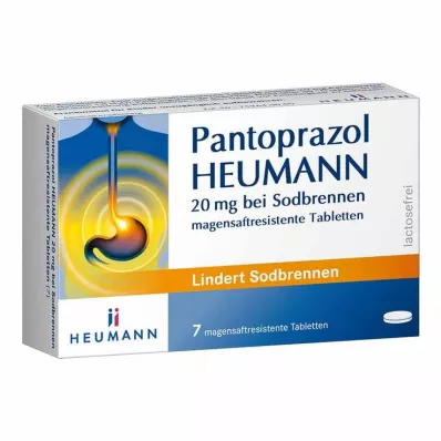 Pantoprazol HEUMANN 20 mg bei Sodbrennen, 7 St