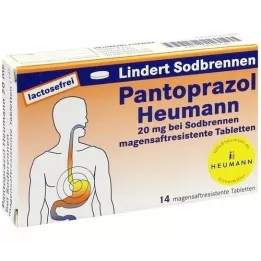 PANTOPRAZOL Heumann 20 mg b.Sodbrennen msr.Tabl., 14 St