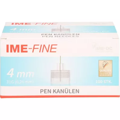 IME-fine Universal Pen Kanüle 31 G 4 mm, 100 St