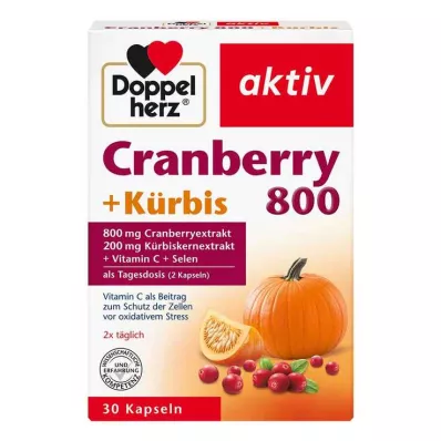 DOPPELHERZ Cranberry+Kürbis Kapseln, 30 St DOPPELHERZ Cranberry+Kürbis Kapseln, 30 St