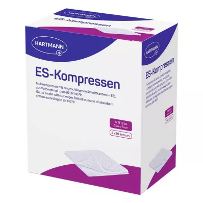 ES-KOMPRESSEN steril 5x5 cm 12fach Großpackung, 5X20 St