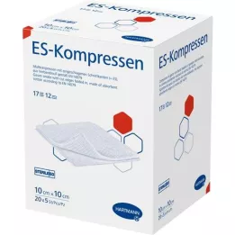 ES-KOMPRESSEN steril 10x10 cm 12fach Großpackung, 20X5 St