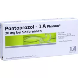 PANTOPRAZOL-1A Pharma 20mg bei Sodbrennen msr.Tab., 14 St
