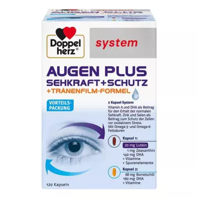 Doppelherz System Augen Plus Sehkraft+Schutz Kapseln, 120 St