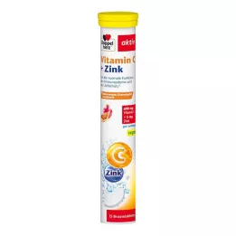 DOPPELHERZ Vitamin C+Zink Brausetabletten, 15 St