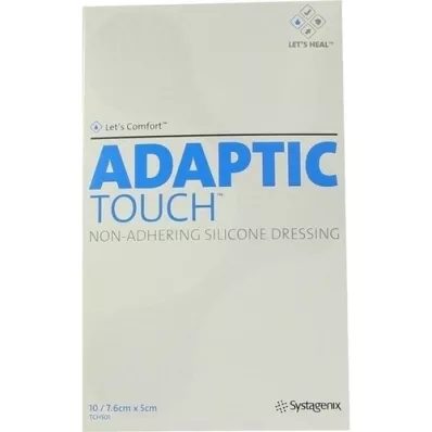 ADAPTIC Touch 5x7,6 cm nichthaft.Sil.Wundauflage, 10 St