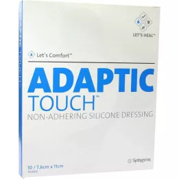 ADAPTIC Touch 7,6x11 cm nichthaft.Sil.Wundauflage, 10 St