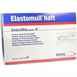 ELASTOMULL haft 8 cmx20 m Fixierbinde, 6 St