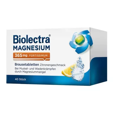 BIOLECTRA Magnesium 365 mg fortissimum Zitrone, 40 St