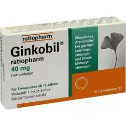 GINKOBIL-ratiopharm 40 mg Filmtabletten, 60 St