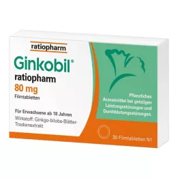 GINKOBIL-ratiopharm 80 mg Filmtabletten, 30 St
