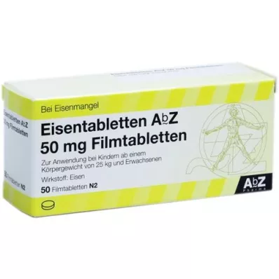 EISENTABLETTEN AbZ 50 mg Filmtabletten, 50 St
