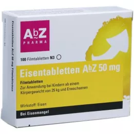 EISENTABLETTEN AbZ 50 mg Filmtabletten, 100 St