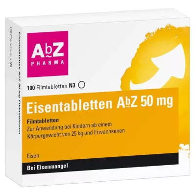 Eisentabletten AbZ 50 mg Filmtabletten, 100 St