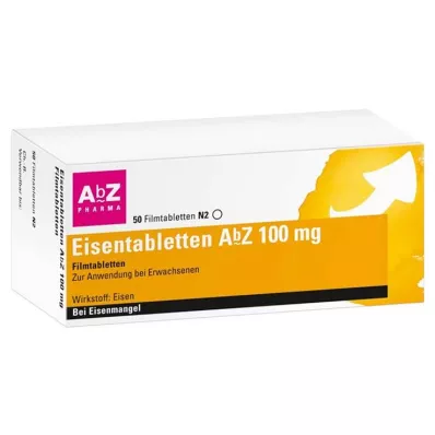 Eisentabletten AbZ 100 mg Filmtabletten, 50 St Eisentabletten AbZ 100 mg Filmtabletten, 50 St