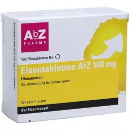 EISENTABLETTEN AbZ 100 mg Filmtabletten, 100 St