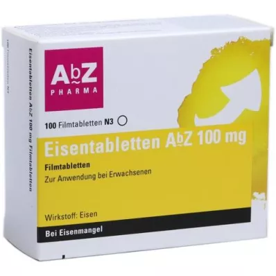 EISENTABLETTEN AbZ 100 mg Filmtabletten, 100 St