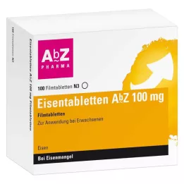 EISENTABLETTEN AbZ 100 mg Filmtabletten, 100 St