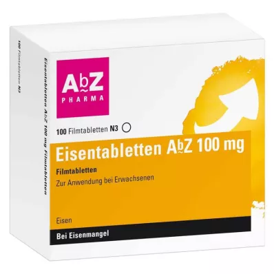 Eisentabletten AbZ 100 mg Filmtabletten, 100 St Eisentabletten AbZ 100 mg Filmtabletten, 100 St