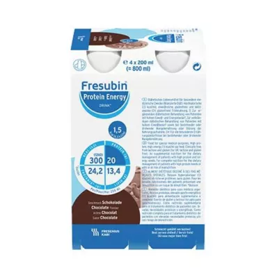 Fresubin Protein Energy Drink Schokol.Trinkflasche, 4X200 ml Fresubin Protein Energy Drink Schokol.Trinkflasche, 4X200 ml
