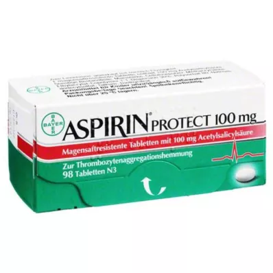 ASPIRIN Protect 100 mg magensaftres.Tabletten, 98 St ASPIRIN Protect 100 mg magensaftres.Tabletten, 98 St