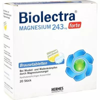 BIOLECTRA Magnesium 243 mg forte Zitrone Br.-Tabl., 20 St