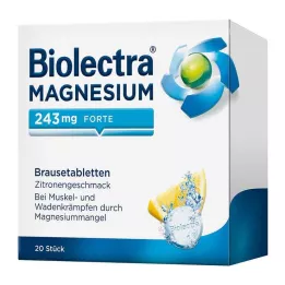 BIOLECTRA Magnesium 243 mg forte Zitrone Br.-Tabl., 20 St