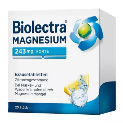 BIOLECTRA Magnesium 243 mg forte Zitrone Br.-Tabl., 20 St