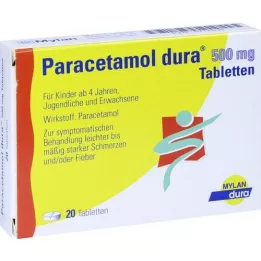 PARACETAMOL dura 500 mg Tabletten, 20 St