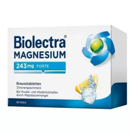BIOLECTRA Magnesium 243 mg forte Zitrone Br.-Tabl., 60 St