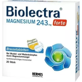 BIOLECTRA Magnesium 243 mg forte Orange Brausetab., 20 St