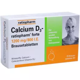 CALCIUM D3-ratiopharm forte Brausetabletten, 20 St