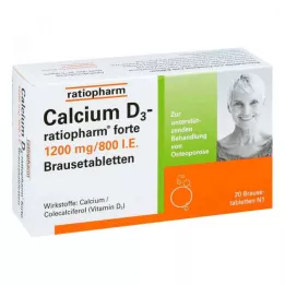 CALCIUM D3-ratiopharm forte Brausetabletten, 20 St
