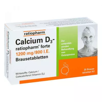 CALCIUM D3-ratiopharm forte Brausetabletten, 20 St
